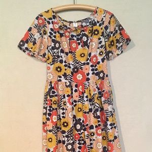 1970s handmade sunflower dress